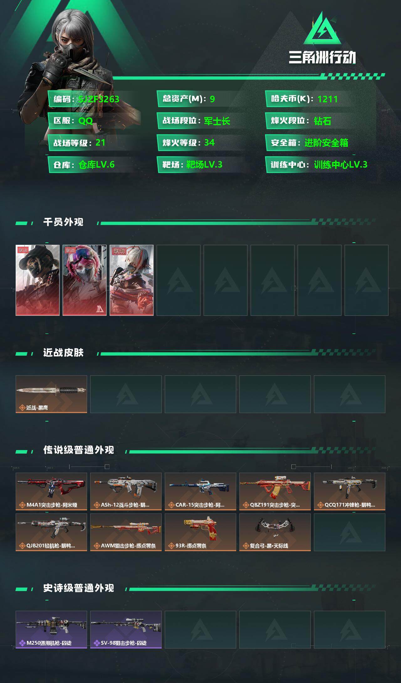 SJZCMW342334三角洲行动账号详情图2 SJZCMW342334三角洲行动账号详情图2