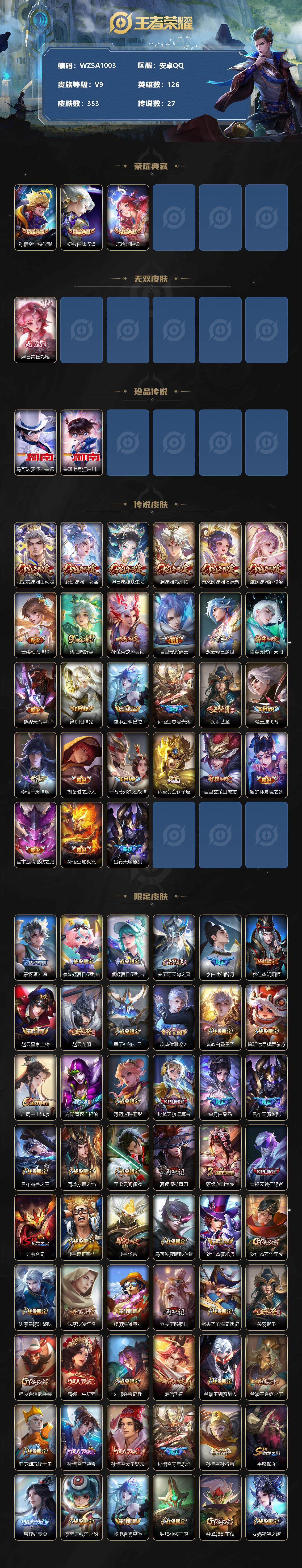 WZEY3323017王者荣耀账号详情图2