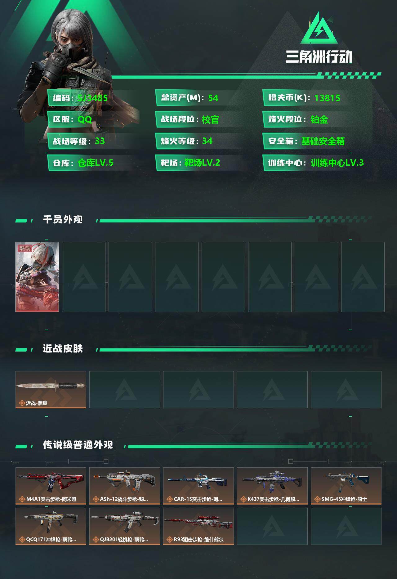 SJZCMW342077三角洲行动账号详情图2