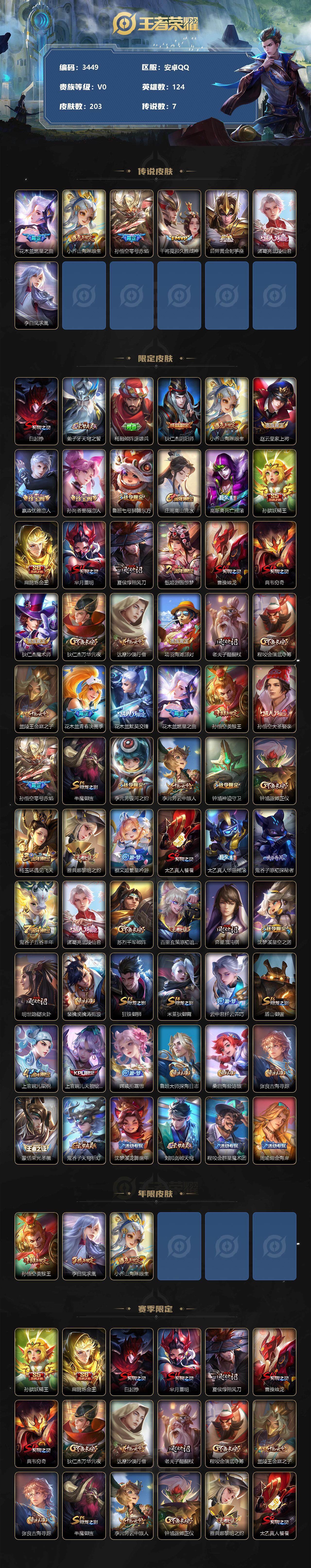 WZCMW3320138王者荣耀账号详情图2