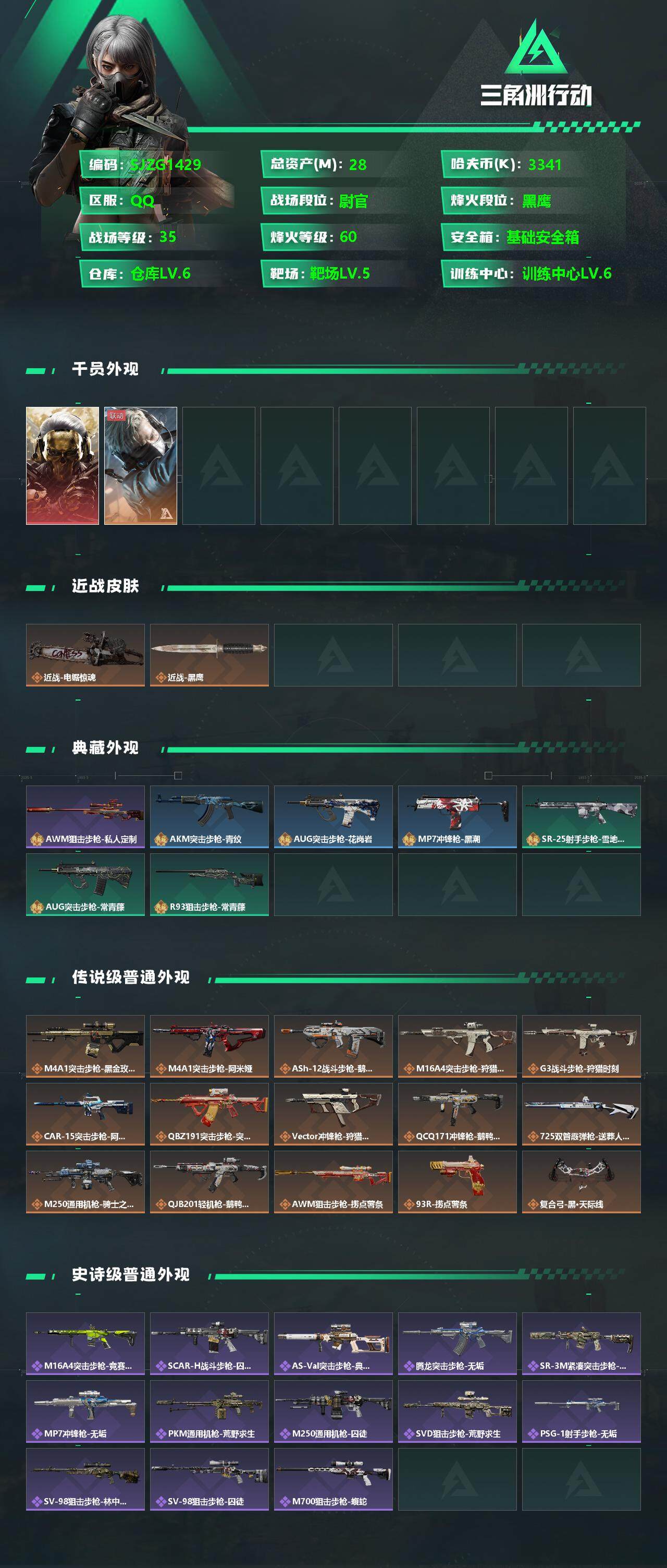 SJZCMW341692三角洲行动账号详情图2