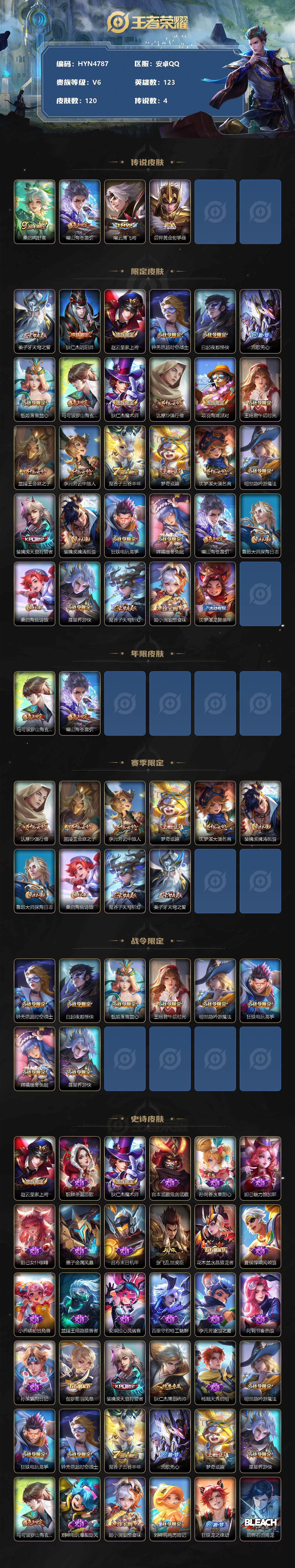 WZCMW3360647王者荣耀账号详情图2