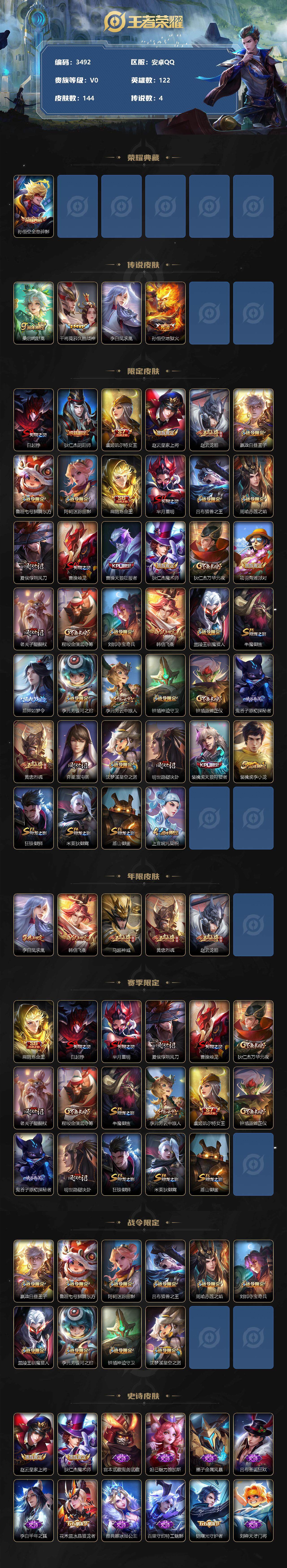 WZCMW3321195王者荣耀账号详情图2