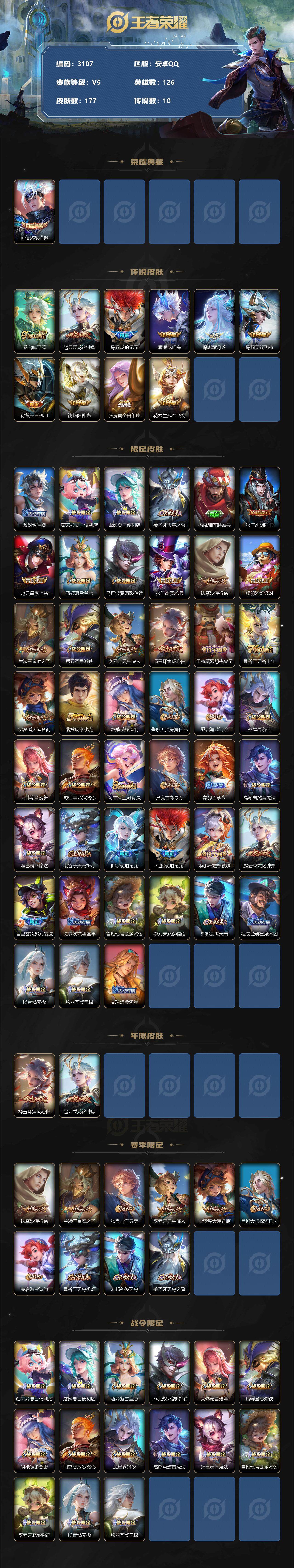 WZJZ3326604王者荣耀账号详情图2