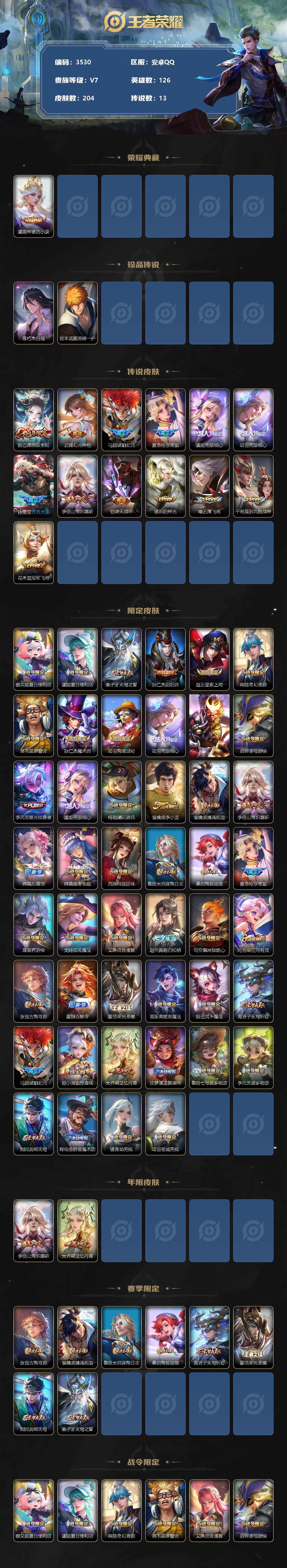 WZCMW3368754王者荣耀账号详情图2