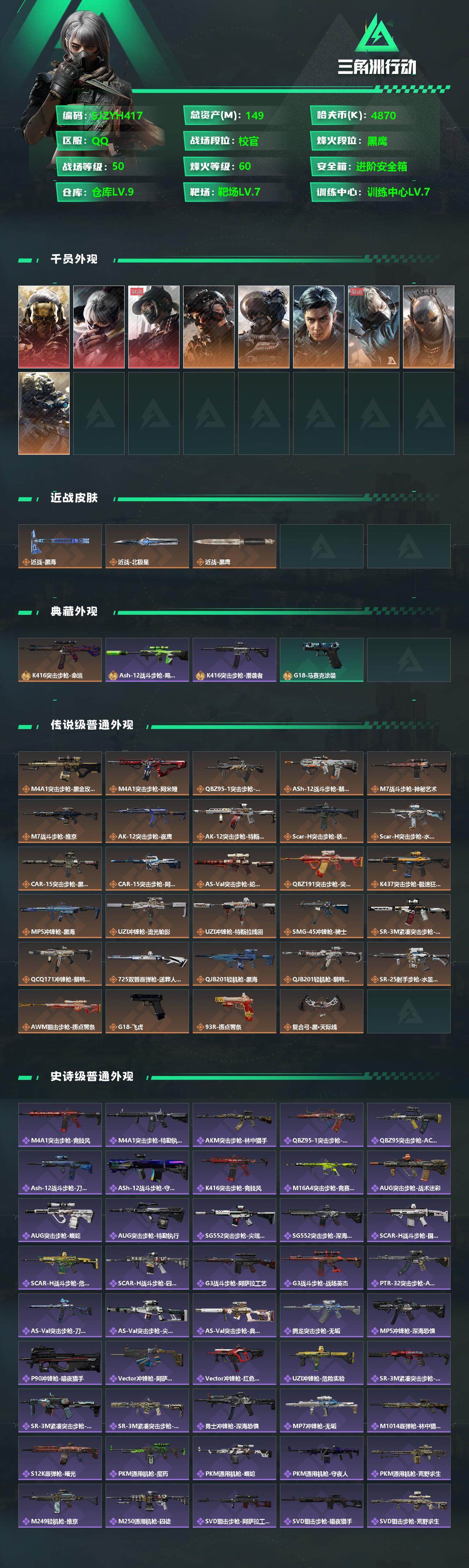 SJZCMW341642三角洲行动账号详情图2