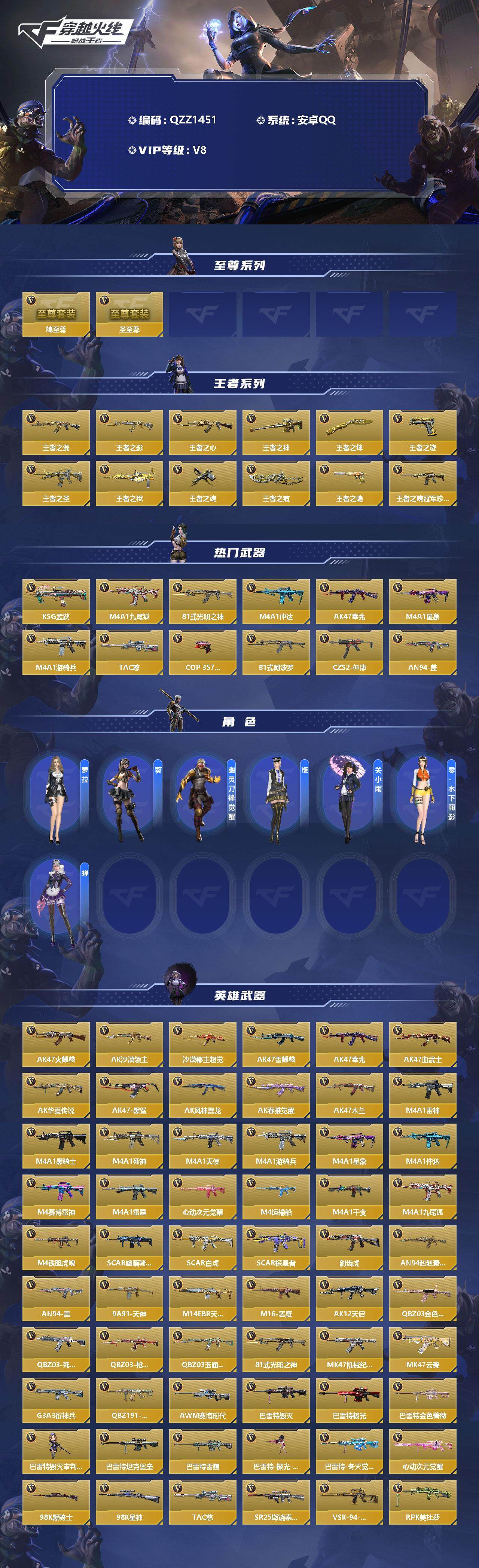 CFMEY356997枪战王者账号详情图2 CFMEY356997枪战王者账号详情图2