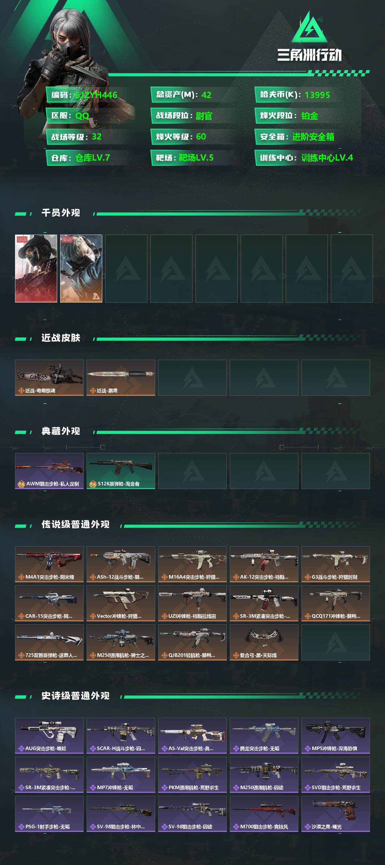 SJZCMW342302三角洲行动账号详情图2