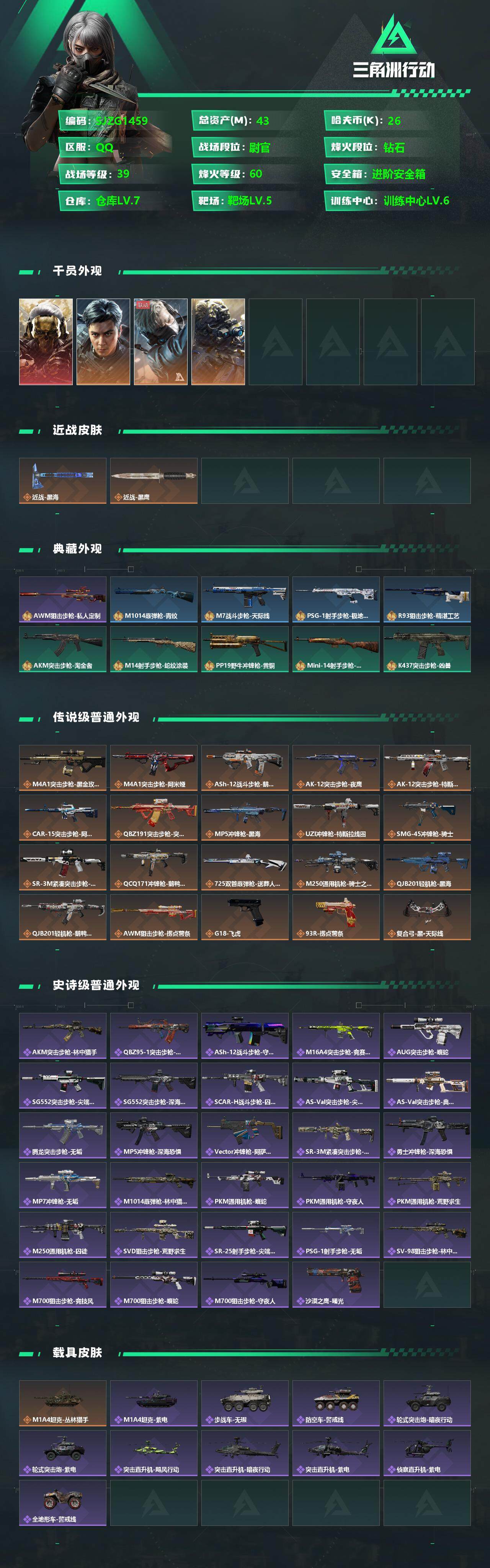SJZCMW342504三角洲行动账号详情图2