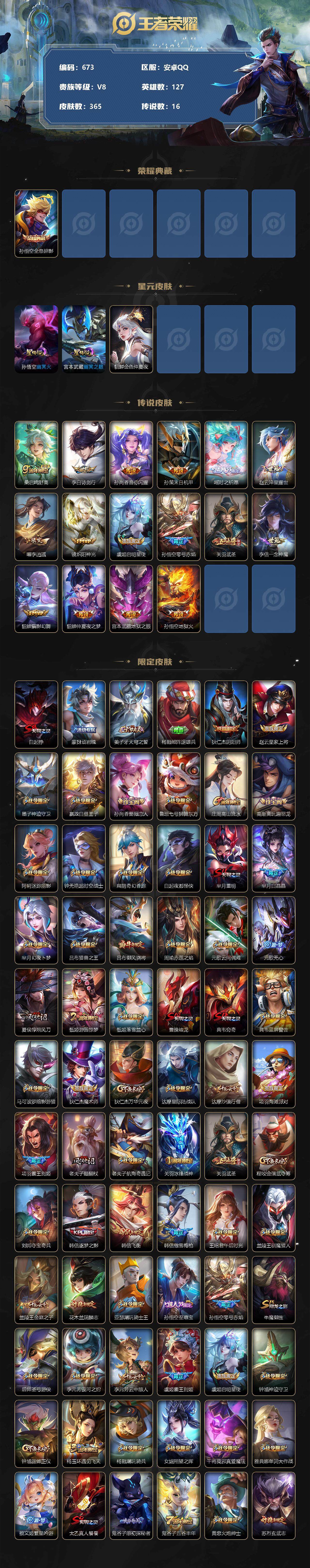 WZLFY3324046王者荣耀账号详情图2