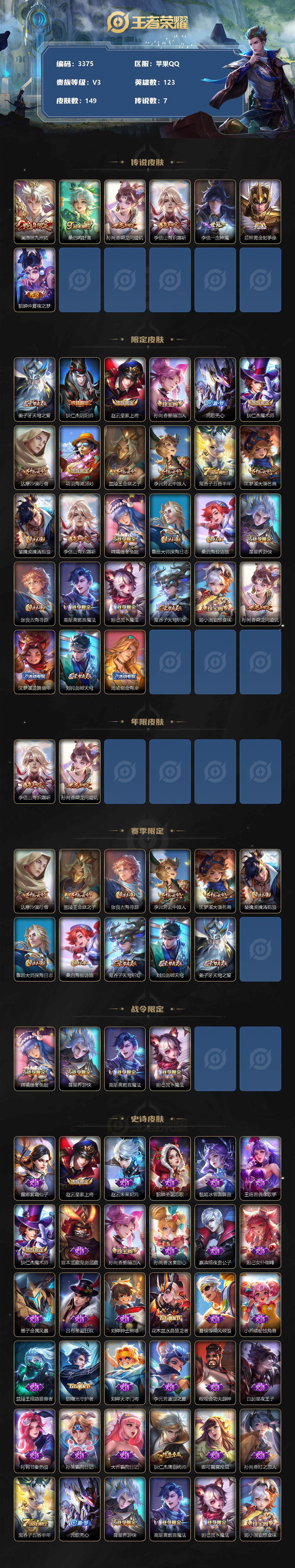 WZCMW3324177王者荣耀账号详情图2