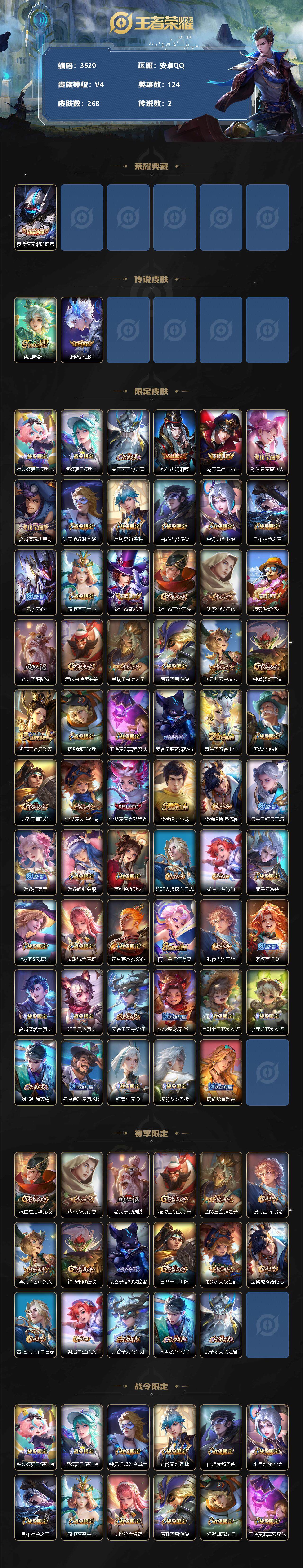 WZCMW3368765王者荣耀账号详情图2