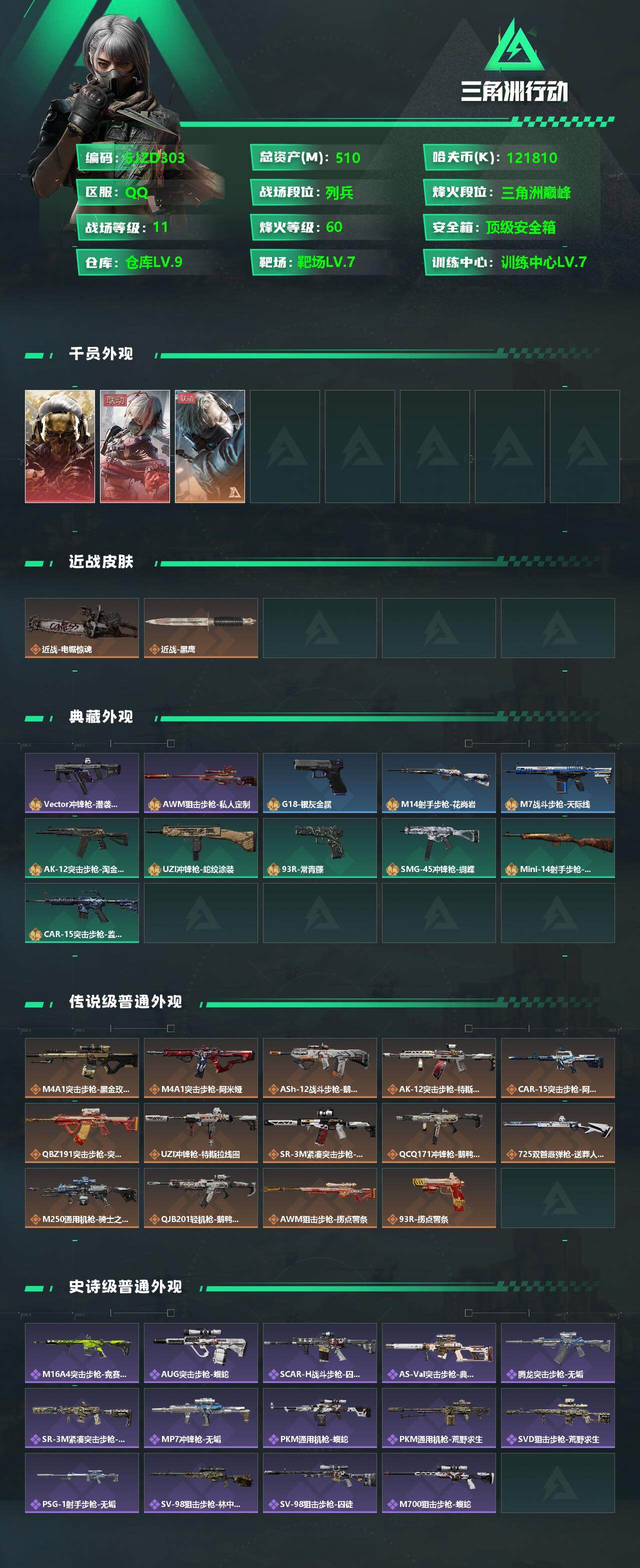 SJZCMW342108三角洲行动账号详情图2