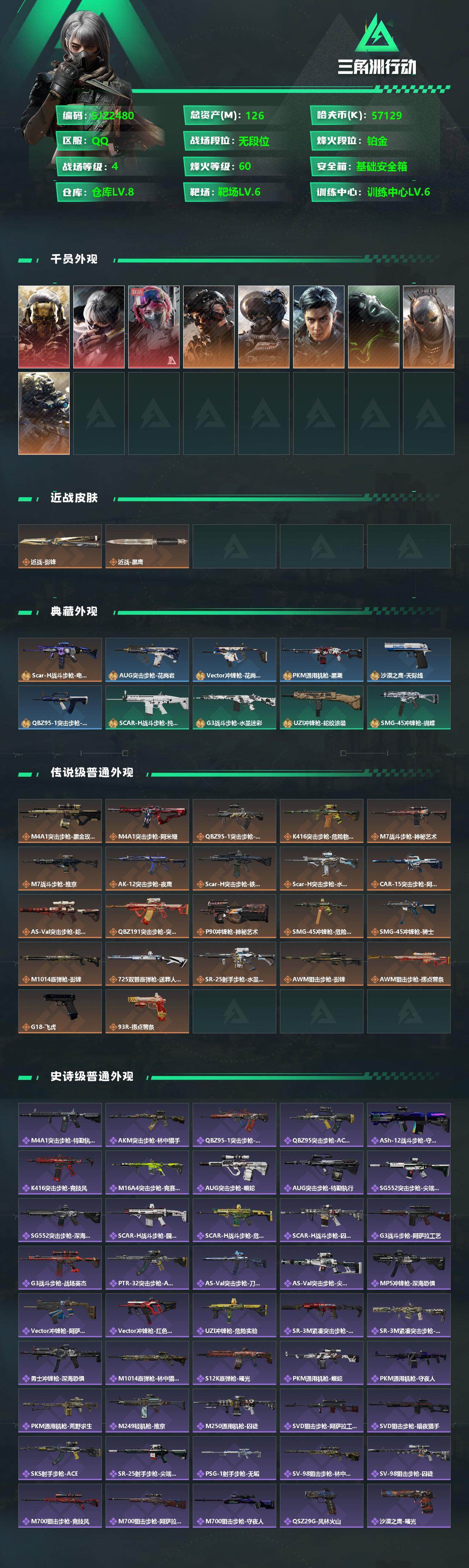 SJZCMW342291三角洲行动账号详情图2 SJZCMW342291三角洲行动账号详情图2