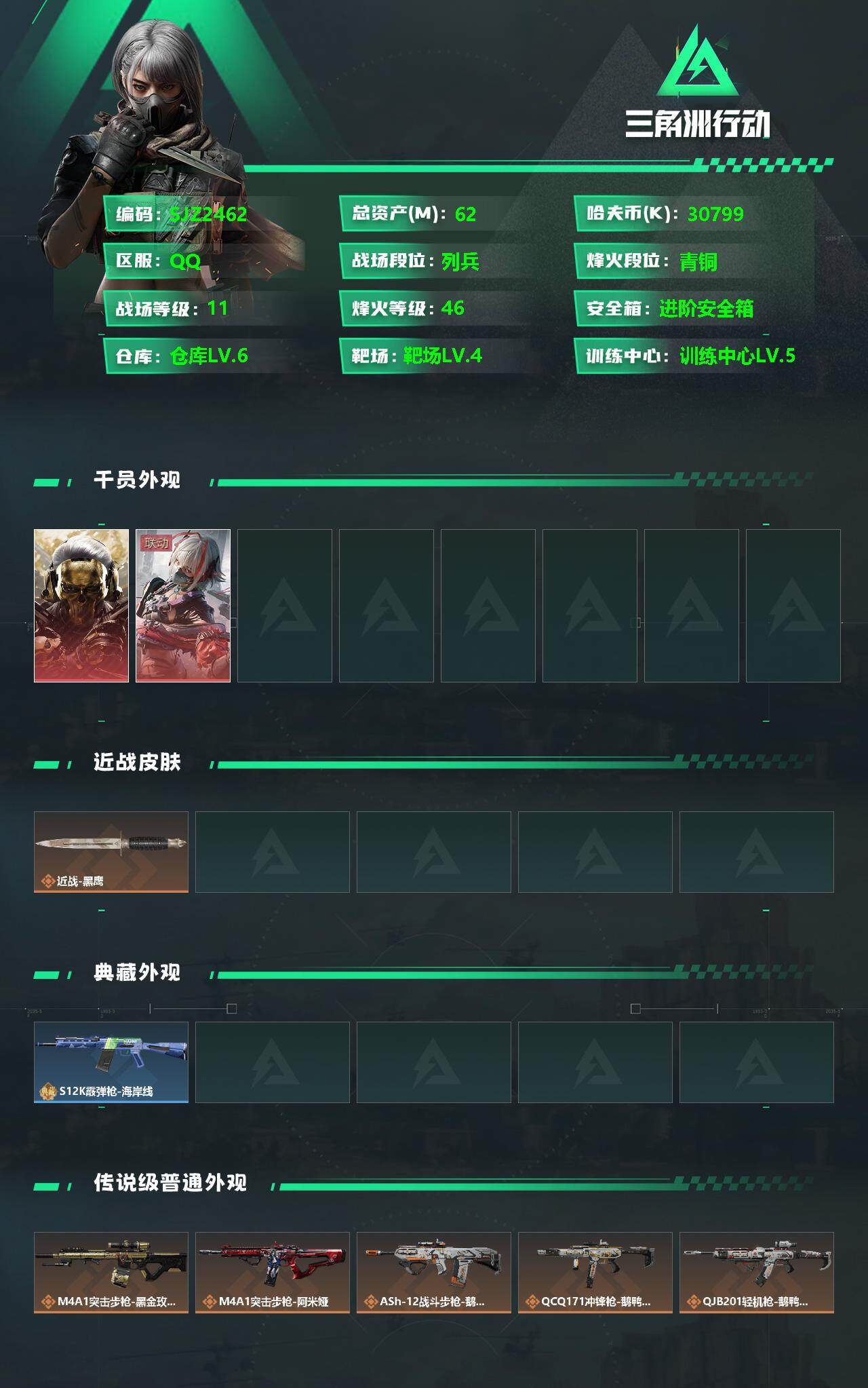 SJZCMW342321三角洲行动账号详情图2 SJZCMW342321三角洲行动账号详情图2