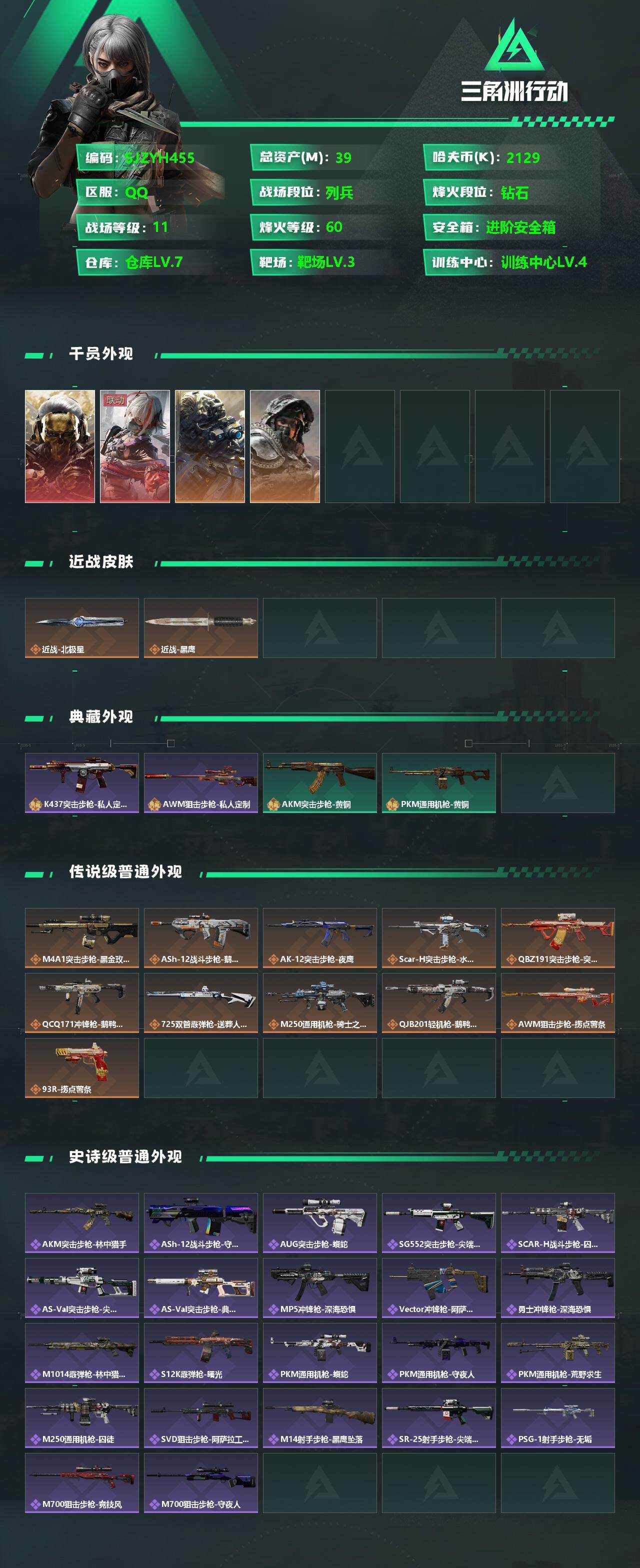 SJZCMW342305三角洲行动账号详情图2