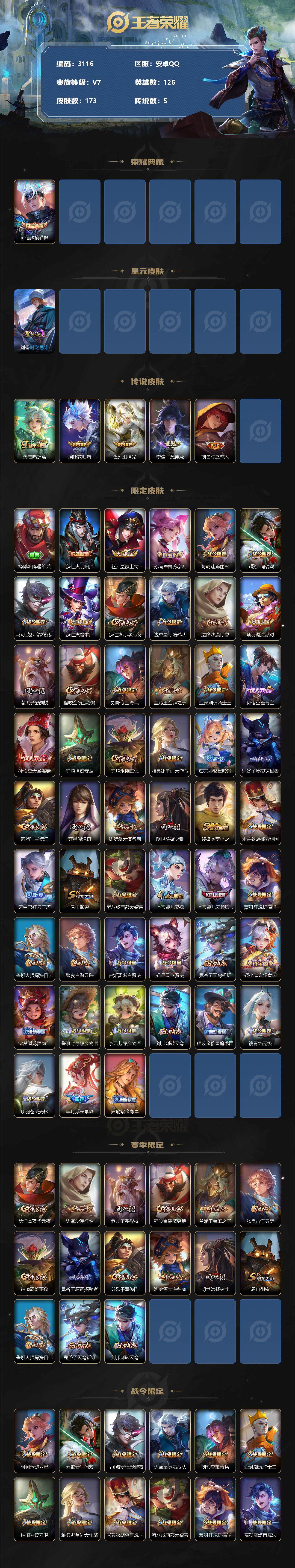 WZJZ3324282王者荣耀账号详情图2