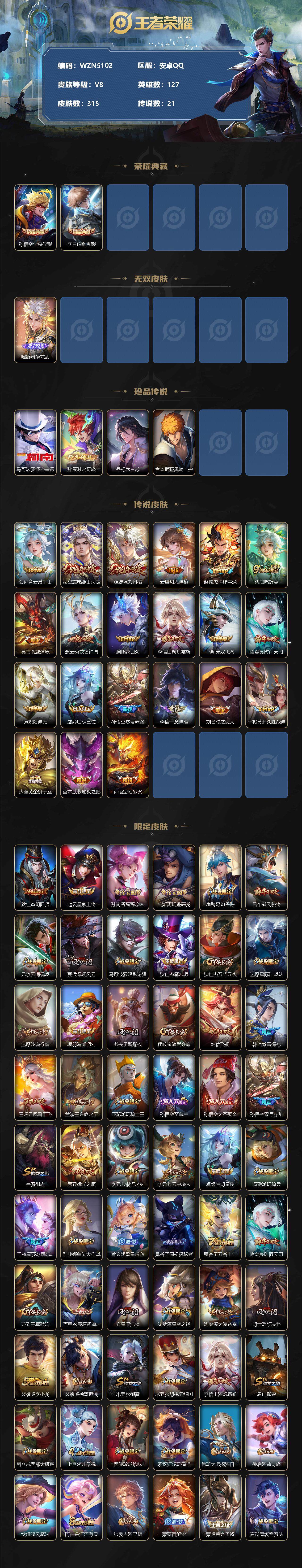 WZEY3325675王者荣耀账号详情图2