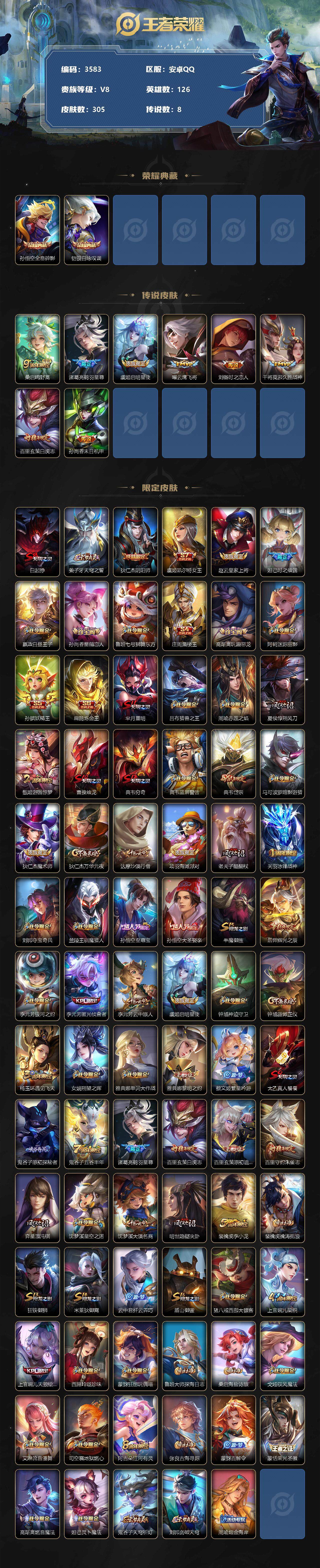 WZCMW3325649王者荣耀账号详情图2