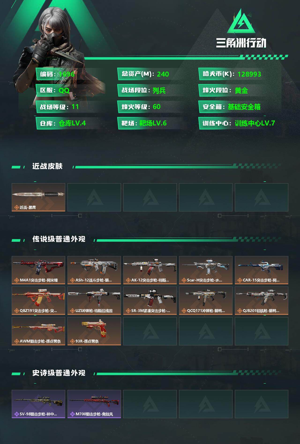 SJZQM344469三角洲行动账号详情图5