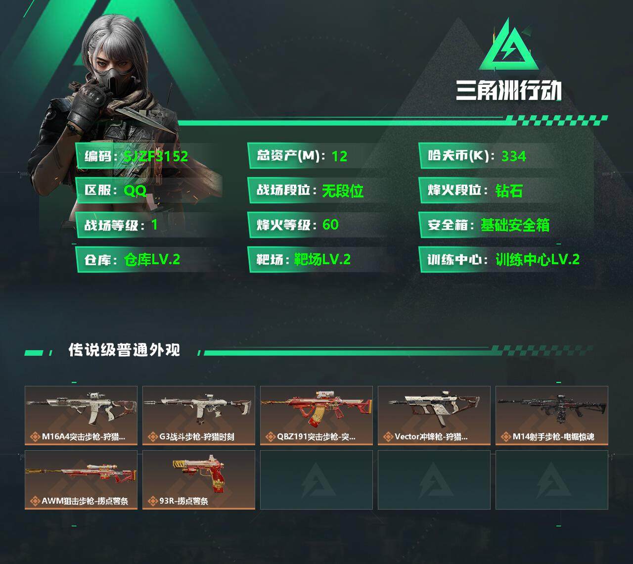 SJZCMW358502三角洲行动账号详情图2