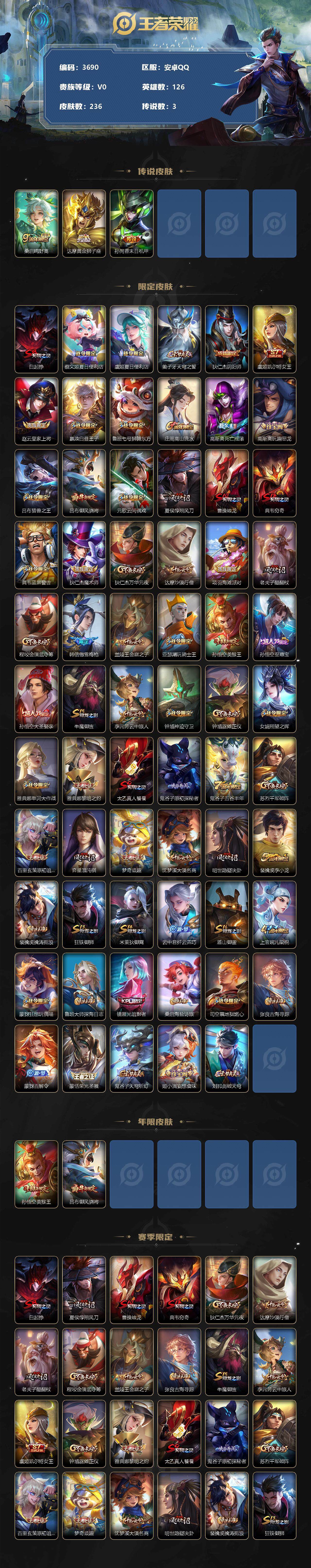 WZCMW3329738王者荣耀账号详情图2