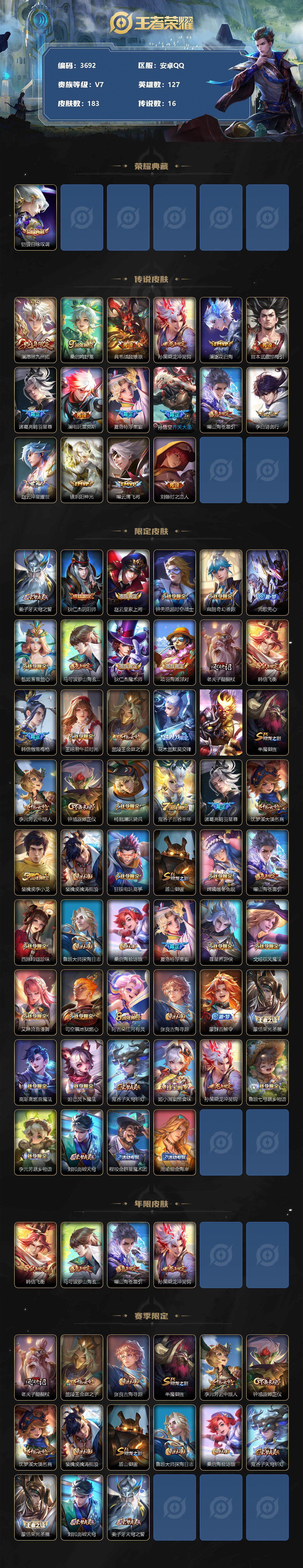 WZCMW3329750王者荣耀账号详情图2