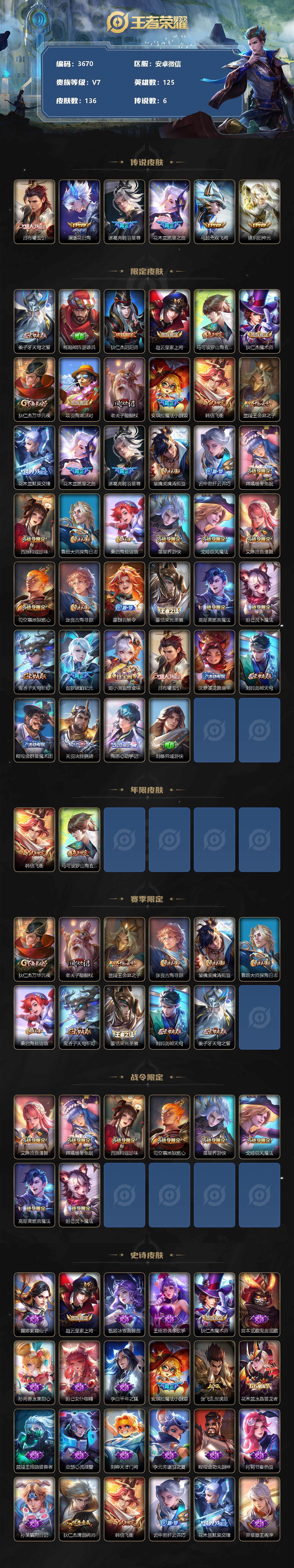 WZCMW3329197王者荣耀账号详情图2