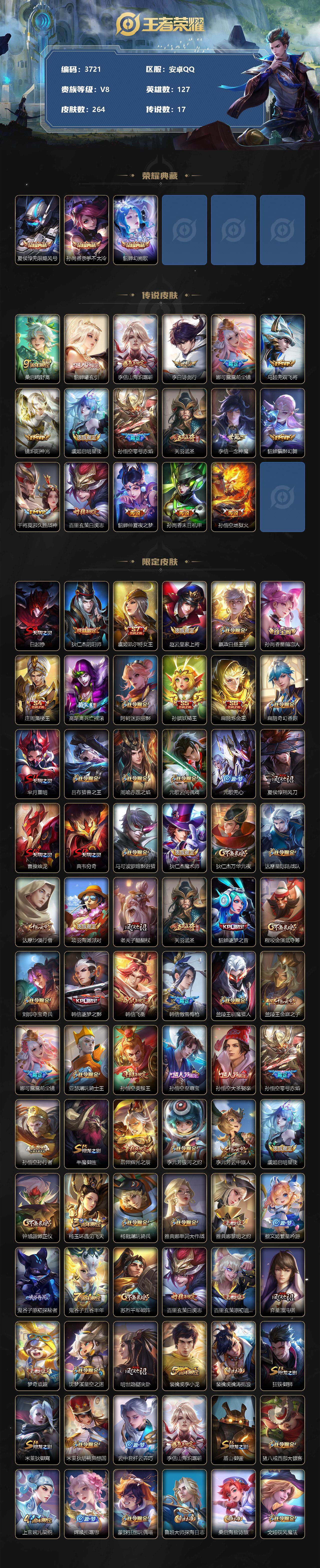 WZCMW3368788王者荣耀账号详情图2