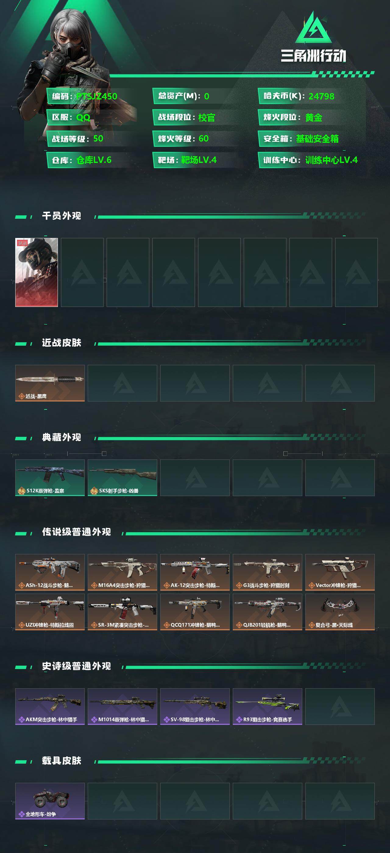 SJZCMW359650三角洲行动账号详情图2