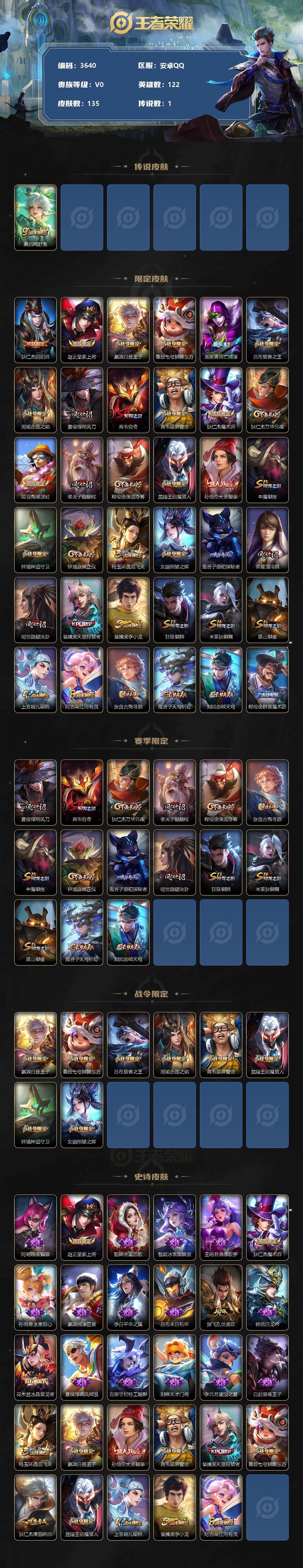 WZCMW3330476王者荣耀账号详情图2