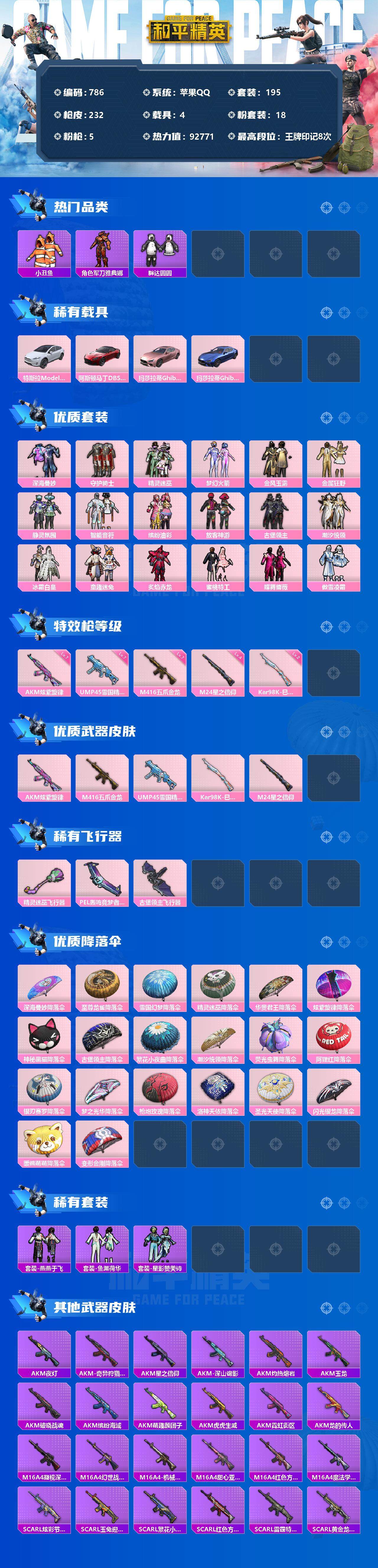 HPQM3397353和平精英账号详情图3 HPQM3397353和平精英账号详情图3