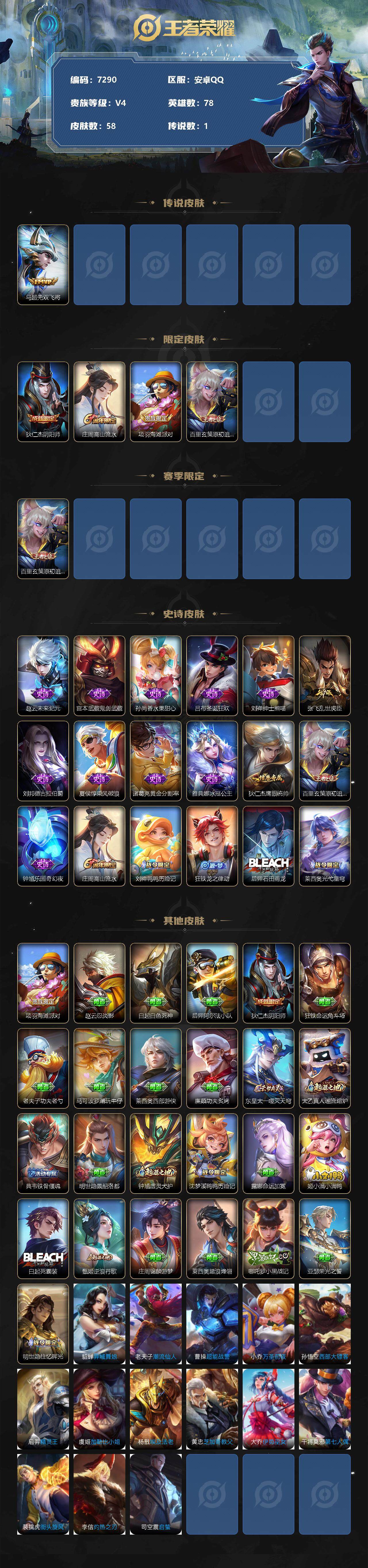 WZLX3379096王者荣耀账号详情图2