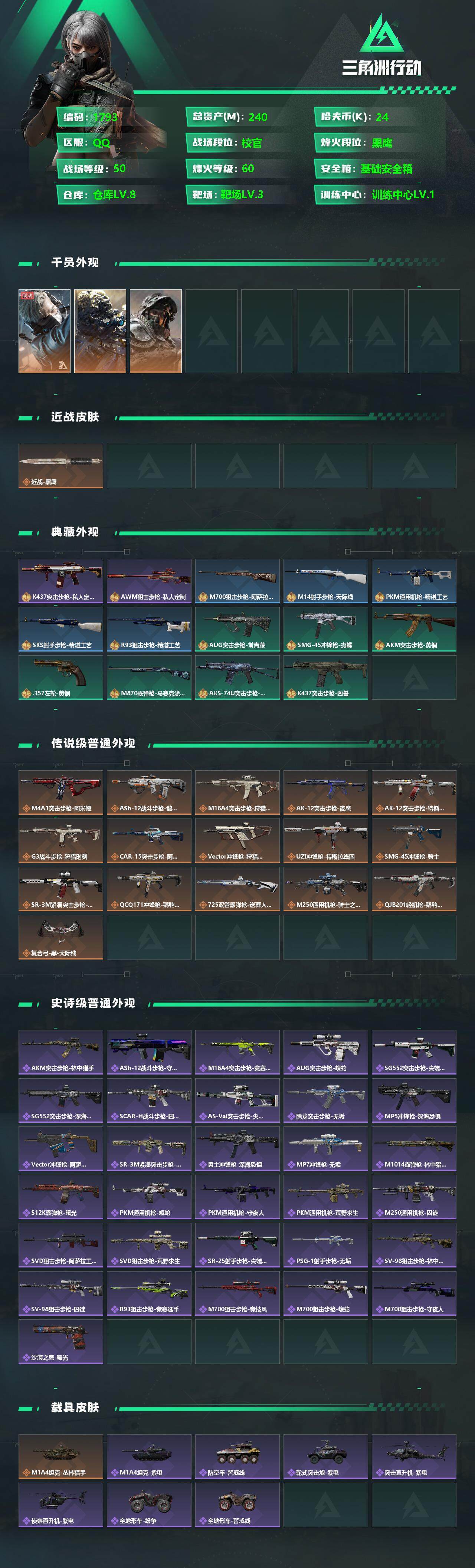 SJZQM348216三角洲行动账号详情图5 SJZQM348216三角洲行动账号详情图5