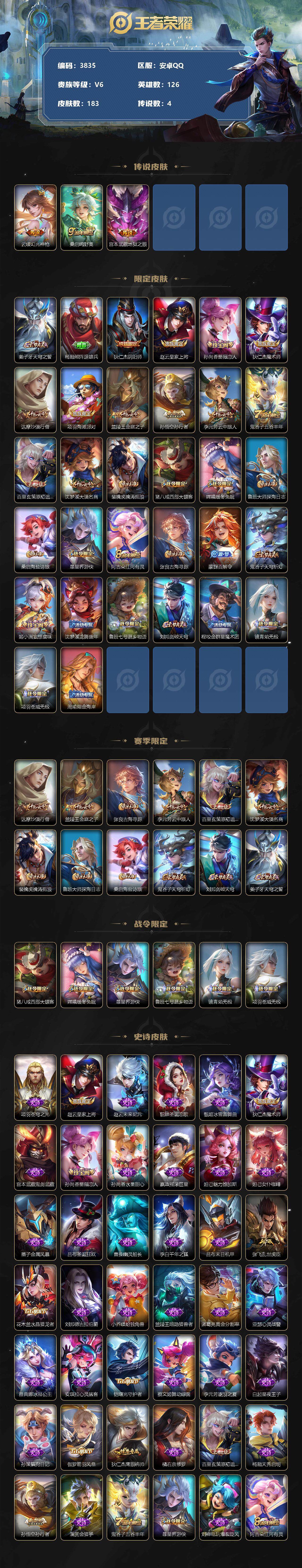 WZCMW3335732王者荣耀账号详情图2