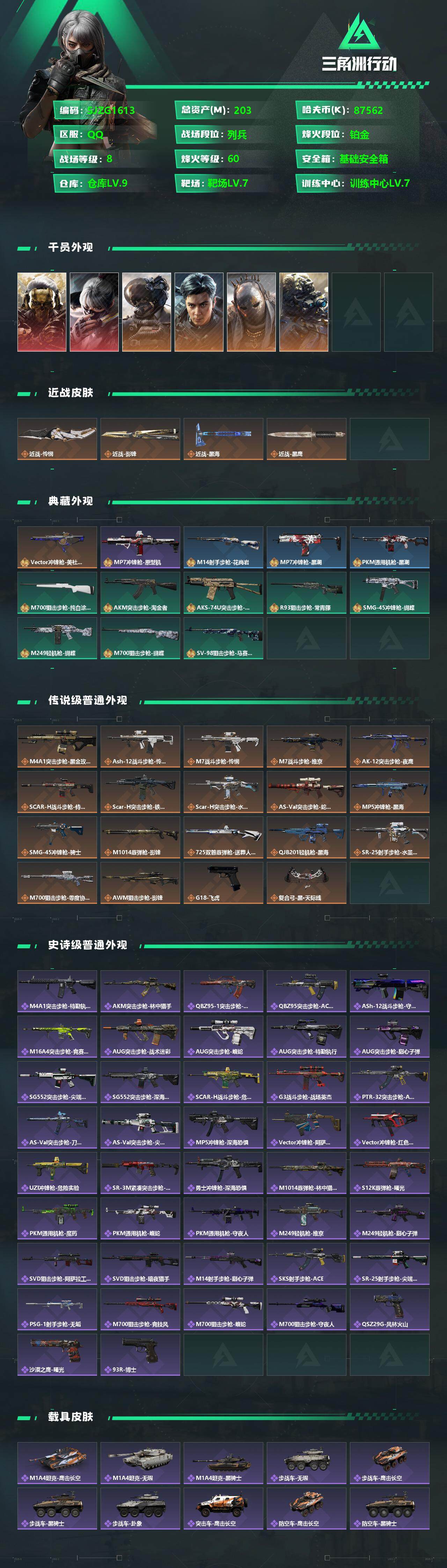 SJZEY347137三角洲行动账号详情图2