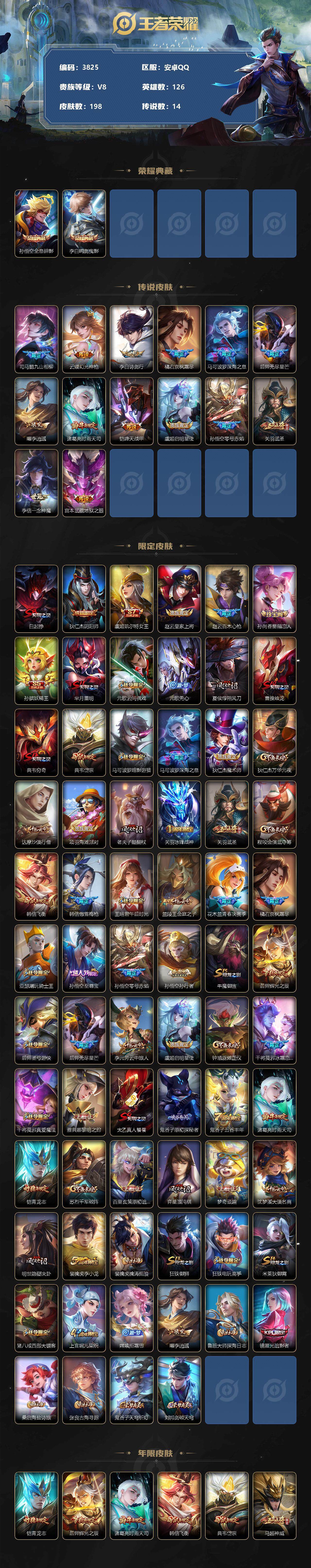 WZCMW3335730王者荣耀账号详情图2