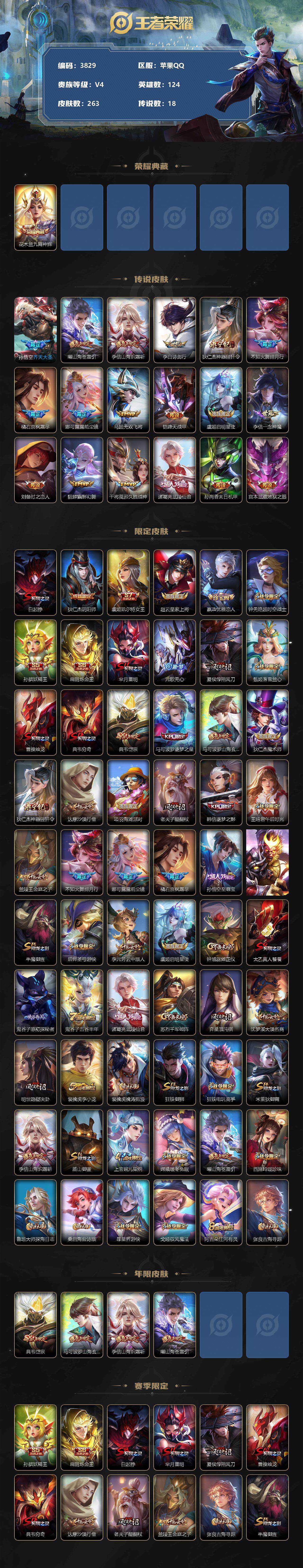 WZCMW3335747王者荣耀账号详情图2