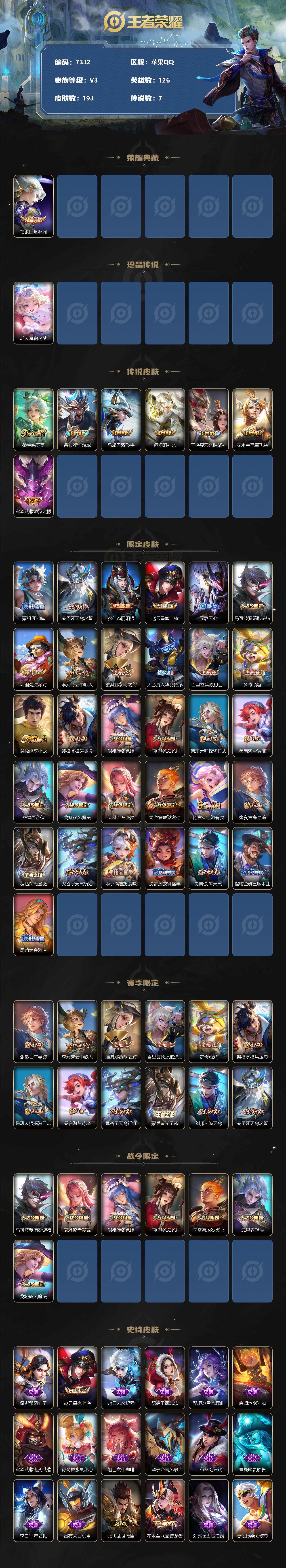 WZLX3379122王者荣耀账号详情图2