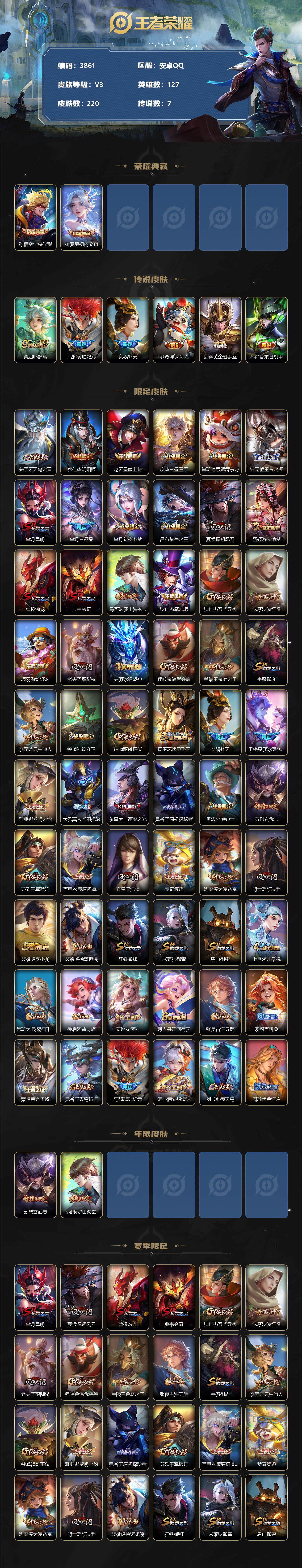 WZCMW3368226王者荣耀账号详情图2