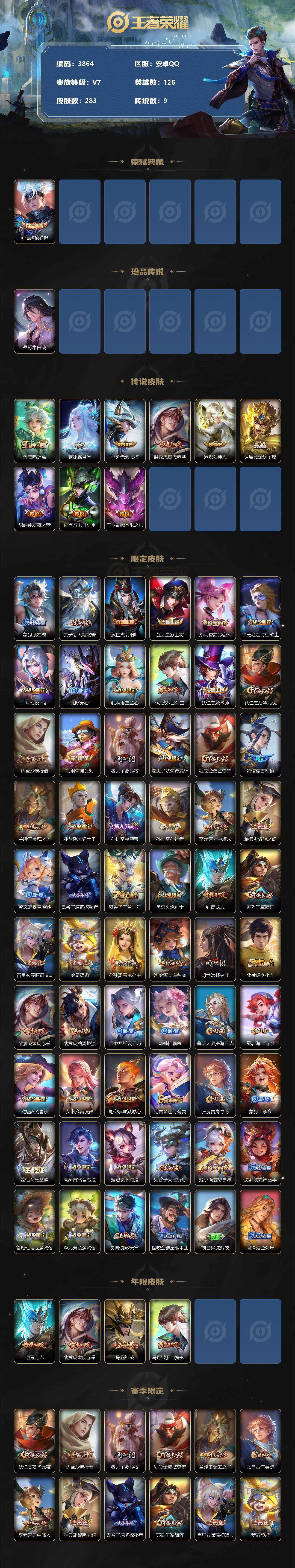 WZCMW3368227王者荣耀账号详情图2