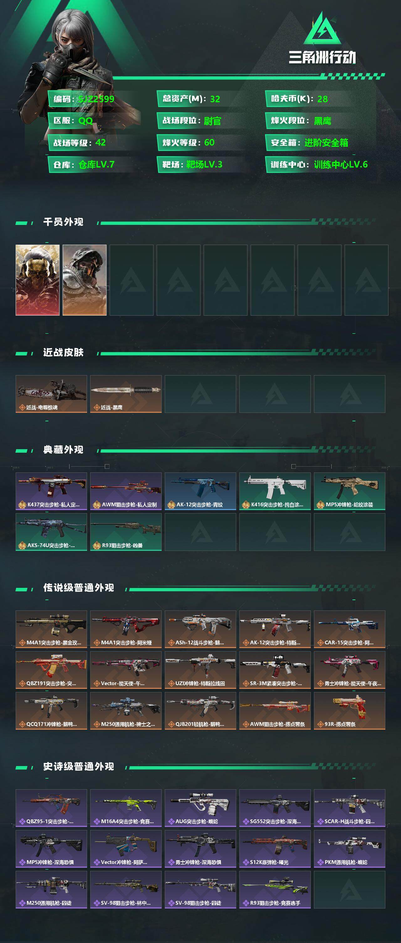 SJZCMW358552三角洲行动账号详情图2