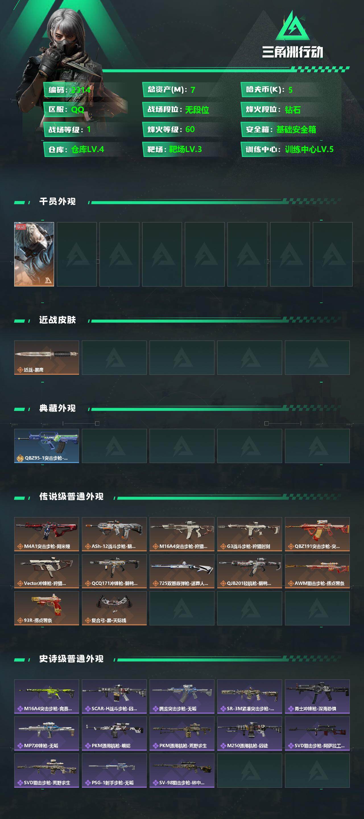 SJZCMW362251三角洲行动账号详情图2