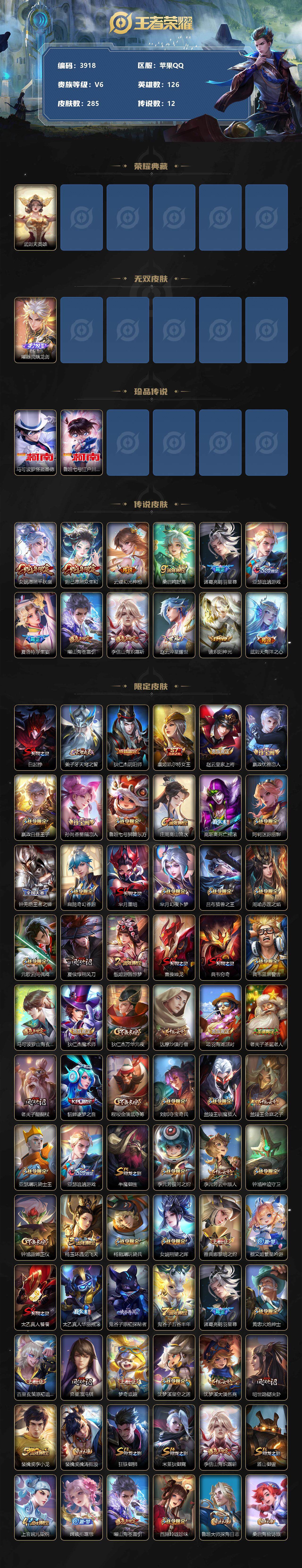 WZCMW3368237王者荣耀账号详情图2