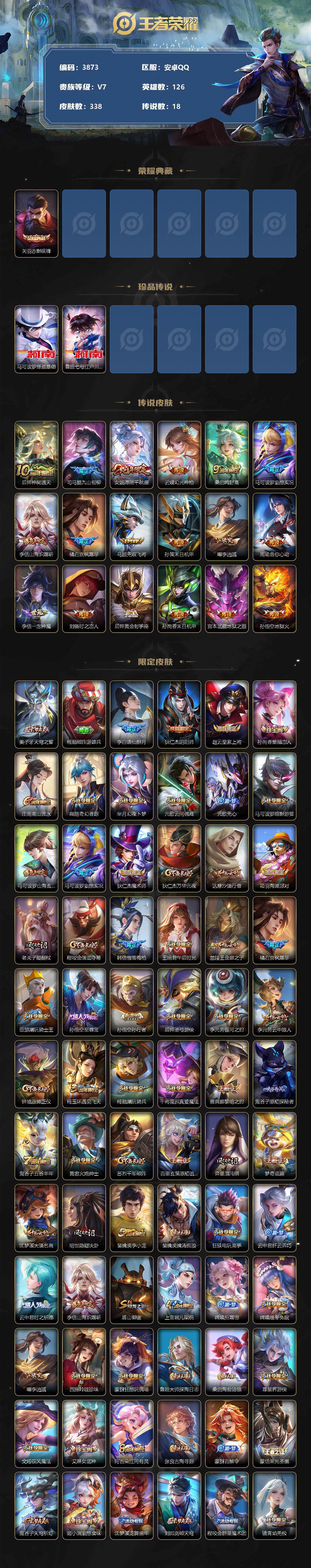 WZCMW3368243王者荣耀账号详情图2