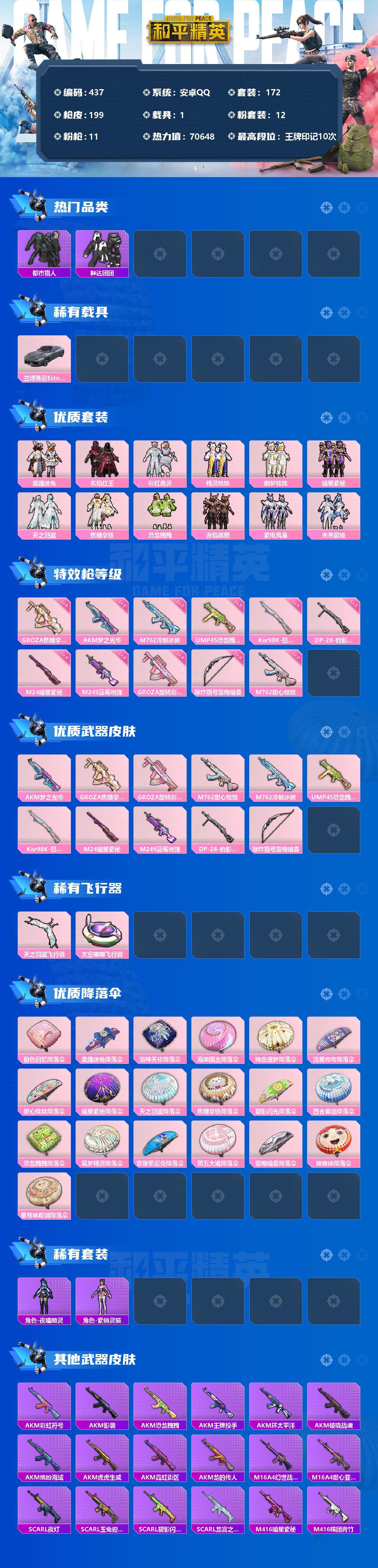 HPCMW3422973和平精英账号详情图2 HPCMW3422973和平精英账号详情图2