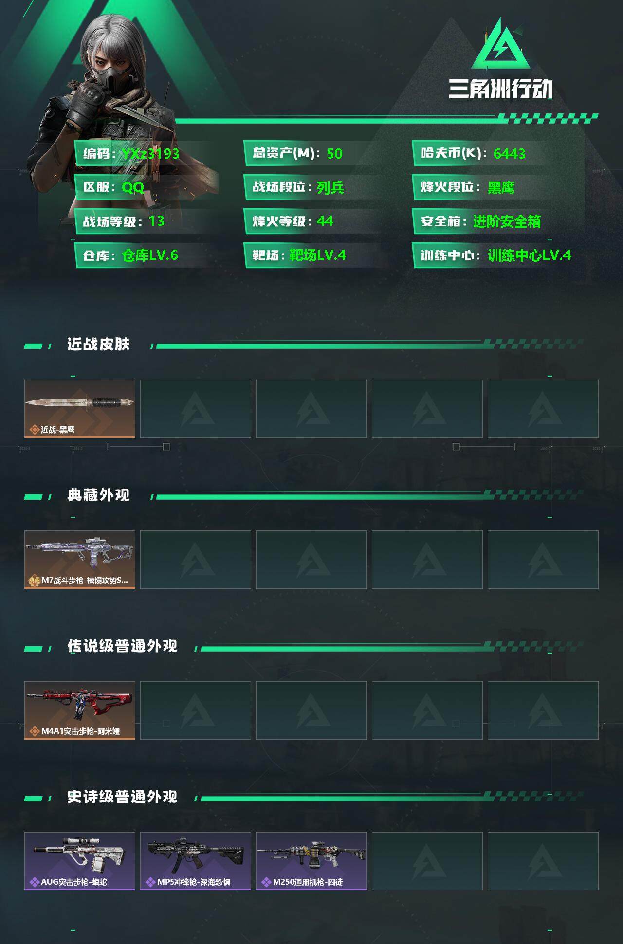 SJZCMW350391三角洲行动账号详情图2