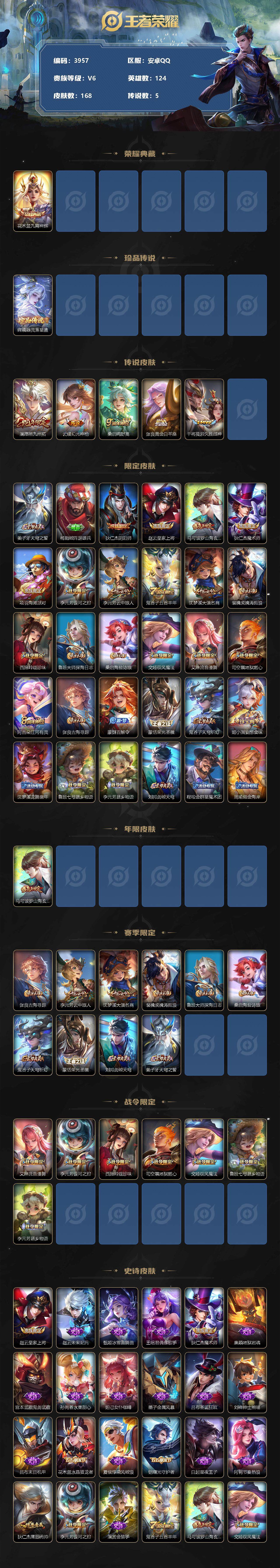 WZCMW3368814王者荣耀账号详情图2