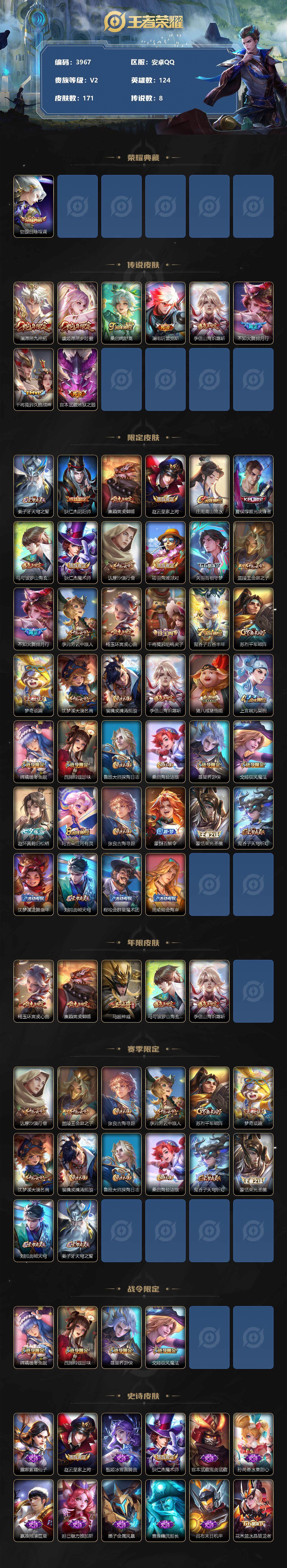 WZCMW3340800王者荣耀账号详情图2