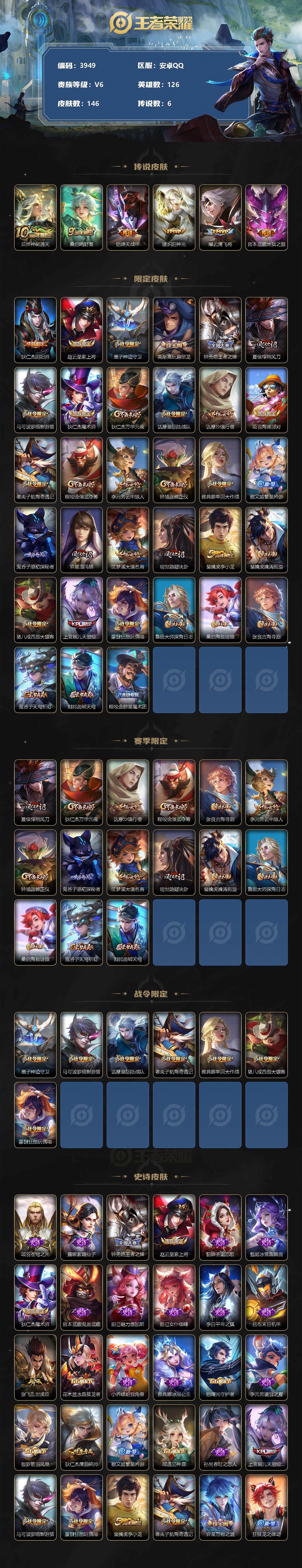 WZCMW3341944王者荣耀账号详情图2